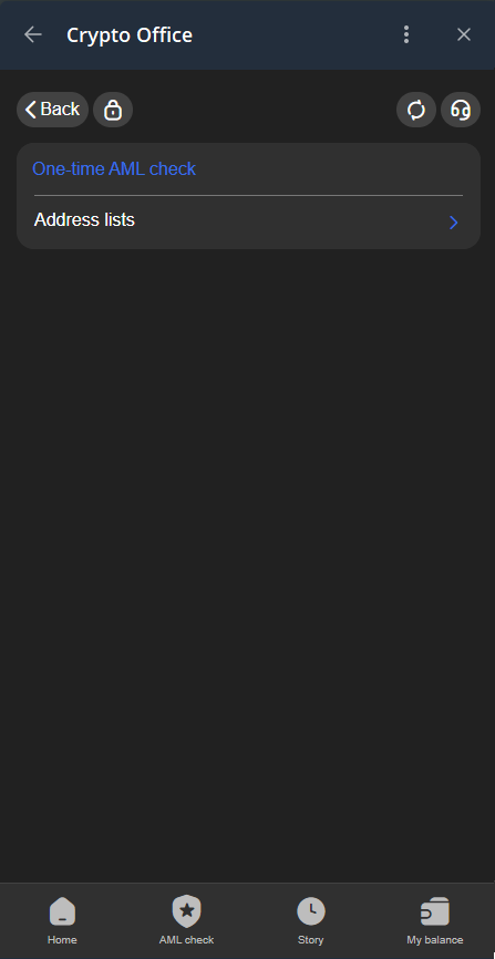 How to add list for aml check